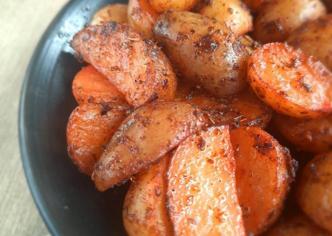 Spicy Baby Potato Wedges