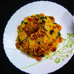 A picture of Vegetable Biryani.