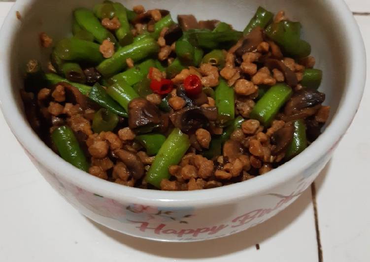 Oseng2 jamur π buncis