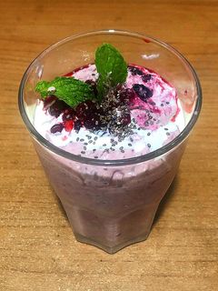 รูปของ อกไก่ปั่นเบอรรี่รวม สูตรคีโต