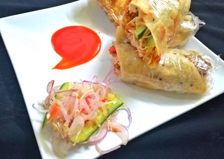 Recipe of Perfect Chicken wreps roll