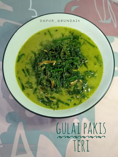 Foto resep Gulai pakis teri