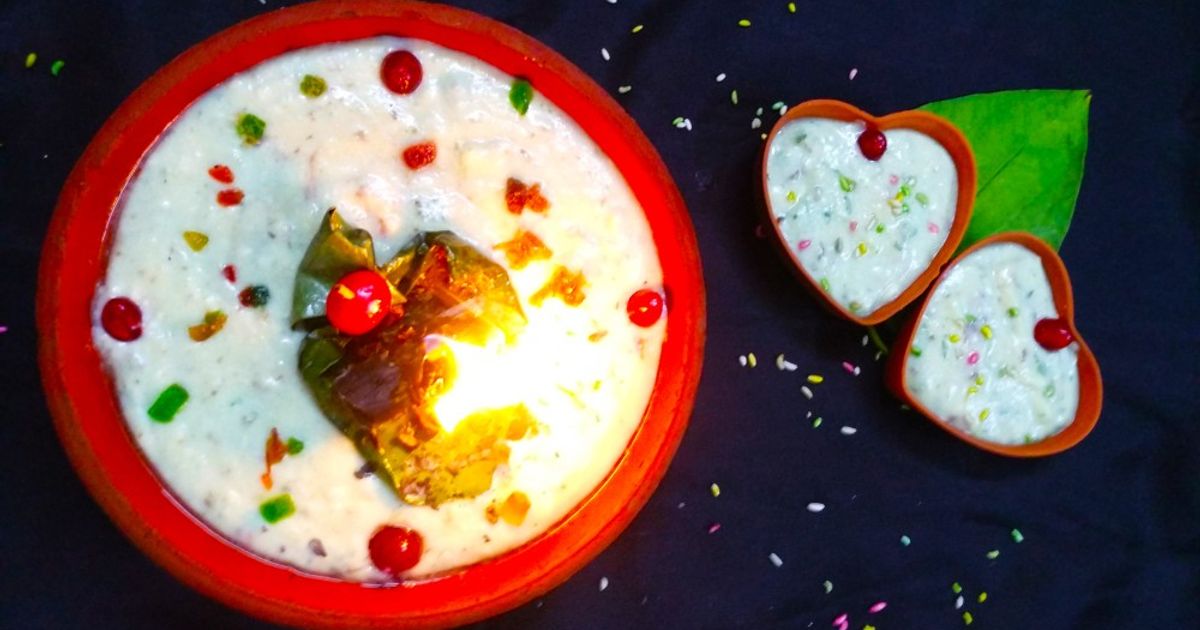 Angaari Pan Phirni Recipe by Geeta Godhiwala - Cookpad