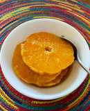 Naranjas con salsa tibia de mantequilla al caramelo