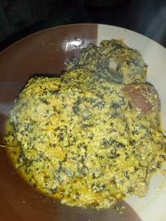 A picture of Egusi soup.