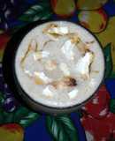 Batido de leche con avena y maní o semillas de marañon