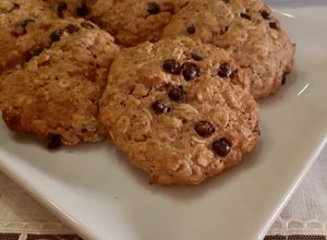 Foto di Biscotti con fiocchi di avena e gocce di cioccolato