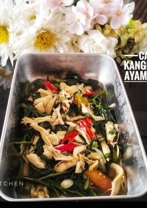 Foto resep Cah Kangkung Ayam Suir
