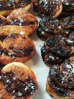 Una foto de Palmeritas rellenas de nutella