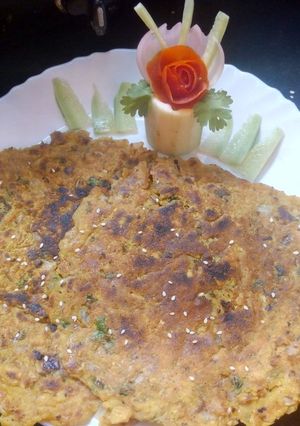 A picture of Dhapde paratha.