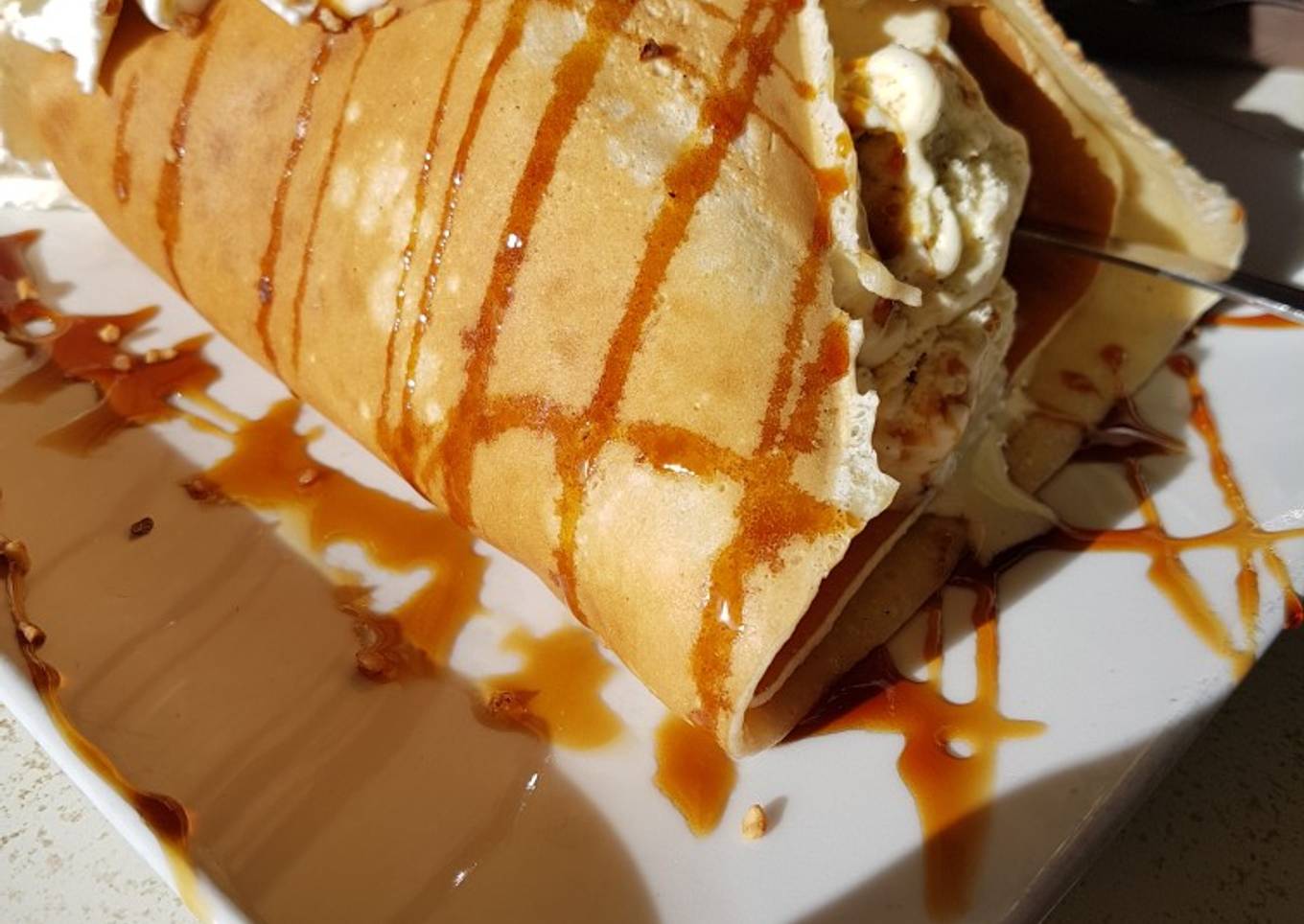 Crepes con Helado