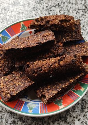 Una foto de Barritas energéticas de Chocolate, sin azúcar ni huevo