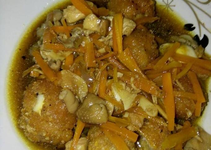 Resep Bola ayam telur puyuh saus tiram oleh Ma'ul Maria Ulfa - Cookpad