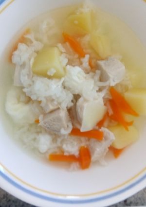 Una foto de Sopa de pollo