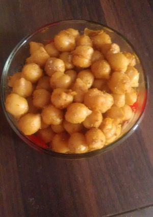 A picture of Masala chana.