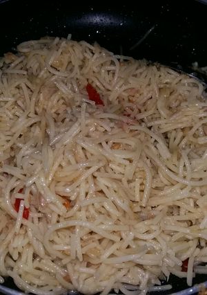 Foto resep Spaghetti Tuna Aglio Olio