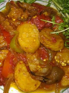 عکسی از دستور خوراک بادمجان و کدو رژیمی