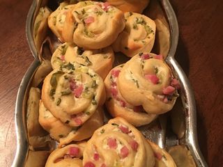 Ham and pickle crescent pinwheels