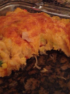 A picture of Sausage and sauerkraut casserole.