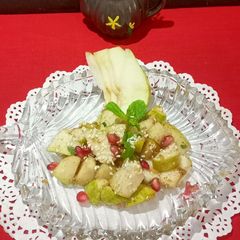 Babugosha / Pear Chaat A picture of Babugosha / Pear Chaat.