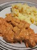 Pollo en Chipotle con Crema