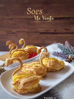 Foto resep Kue Sus Vla Vanila 🦢
