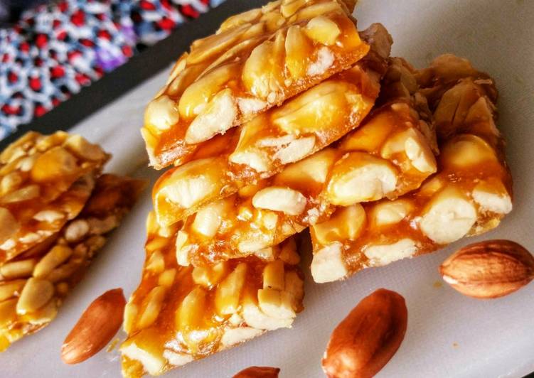 Recipe of Speedy Peanut jaggery chikki