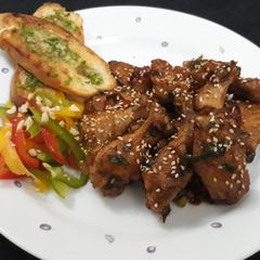 A picture of Chilli garlic wings.