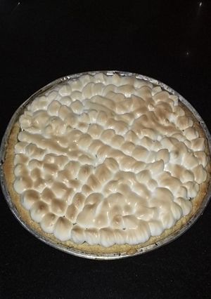 Una foto de Lemon pie pequeño súper fácil