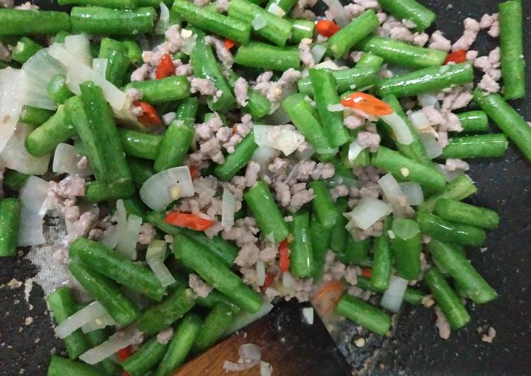 Resep Tumis Buncis Daging Giling Lezat