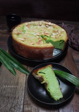 Foto resep KUE PANDAN BAKAR / Puding Pandan panggang