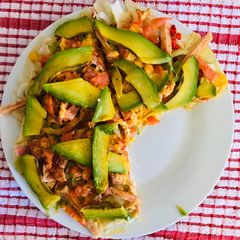 A picture of Healthy pizza 🍕.