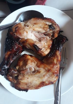A picture of Honey Roasted Chicken Thighs in Air Fryer.