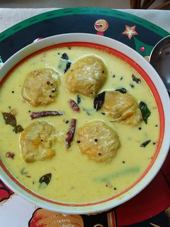 A picture of Ripe Mango curry(Mampazha pulisserry).