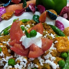A picture of Spicy matar paneer.