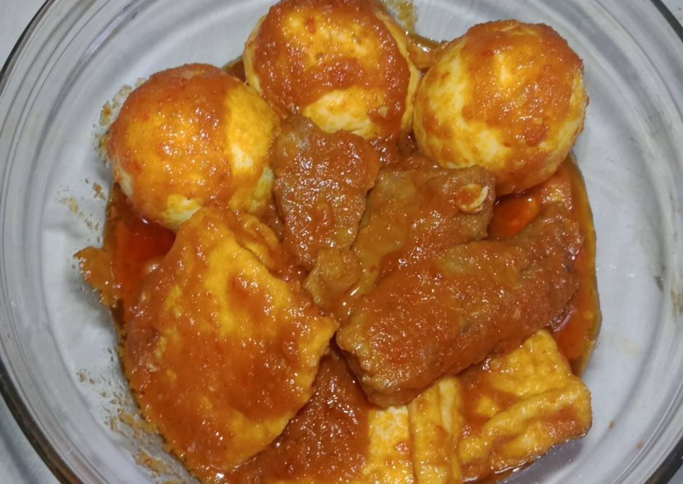 Bali telur daging sapi tahu