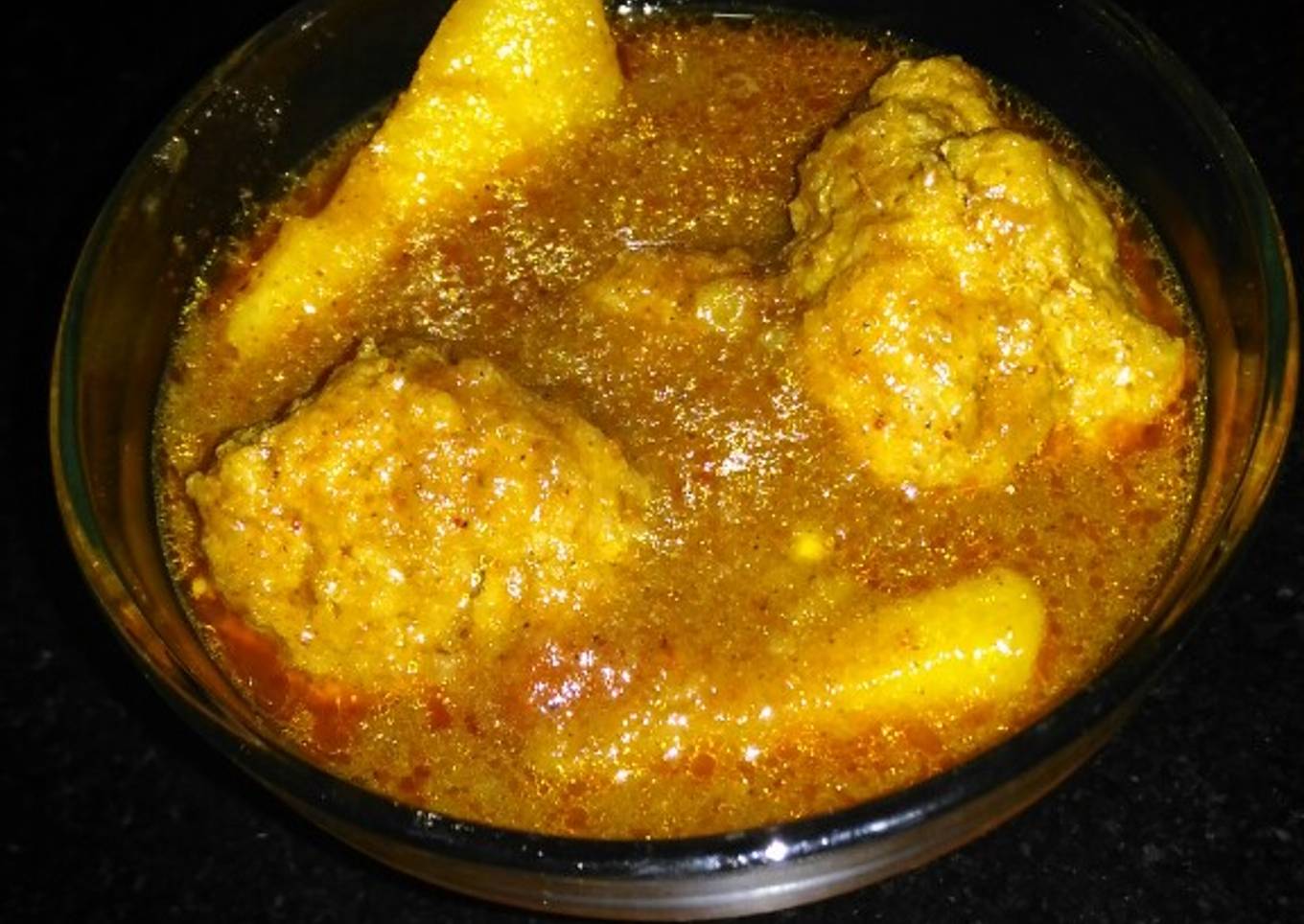 Mutton mince kofta potato gravy