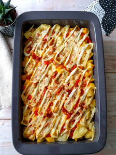 Une photo de Tartiflette Poivrons Chorizo