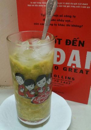 Hình của món Sinh tố bơ.