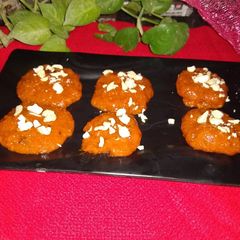 Orange burfi A picture of Orange burfi.