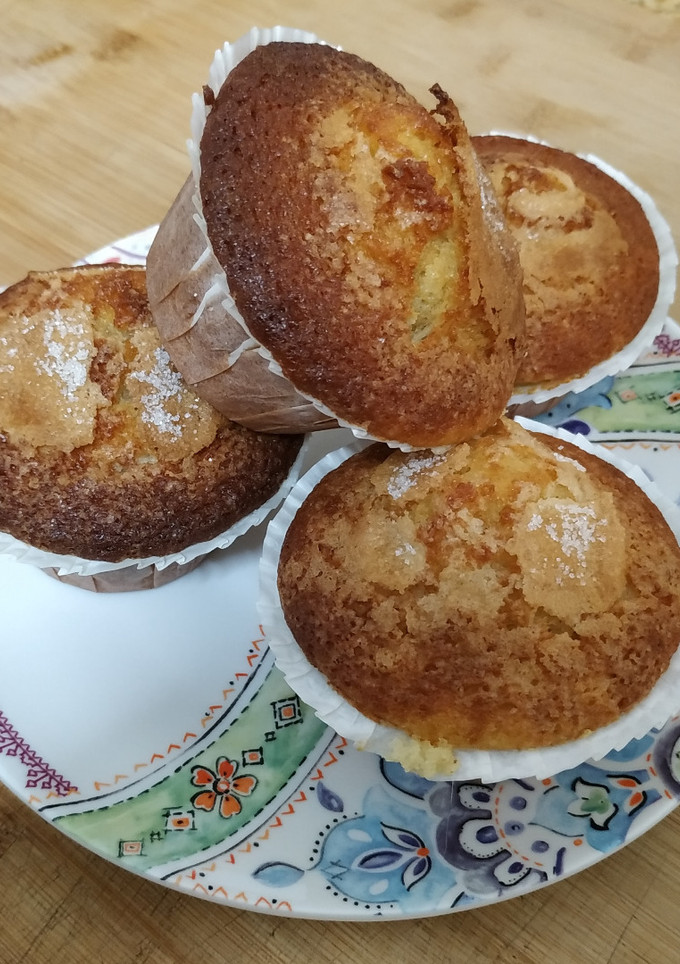 Una foto de Magdalenas de vainilla y yogur