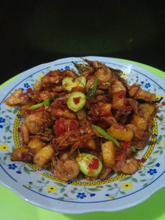 Foto resep Sambel goreng udang kentang plus Pete