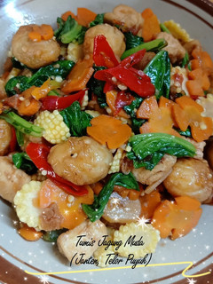 Foto resep Tumis Janten, Tahu, Telur Puyuh, Pentol dan Wortel