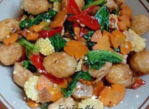 Foto resep Tumis Janten, Tahu, Telur Puyuh, Pentol dan Wortel