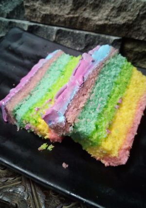 Foto resep Rainbow cake Ny. Liem