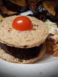 صورة لوصفة سندوتش الباذنجان المشوي