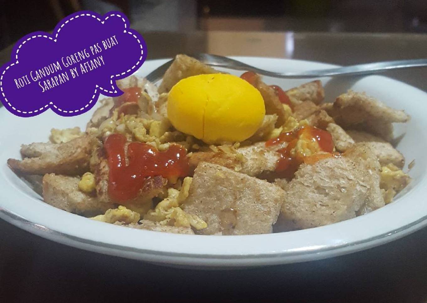 Roti Gandum Goreng Simpel