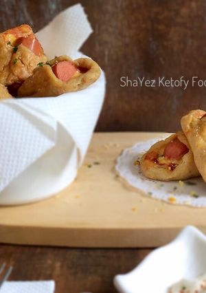 Foto resep Cheesy Saussage in a Blanket #ketopad_cp_savorysnack