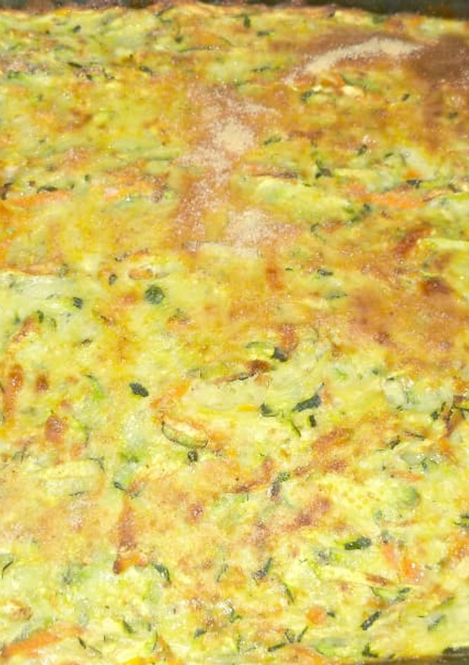 Una foto de Pastel de calabacín y zanahoria