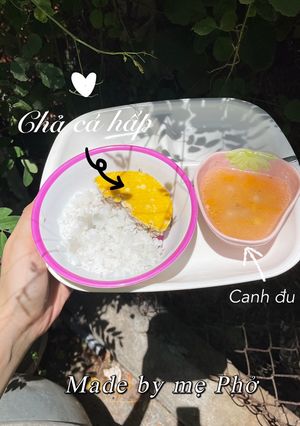 Hình của món Chả cá hấp.